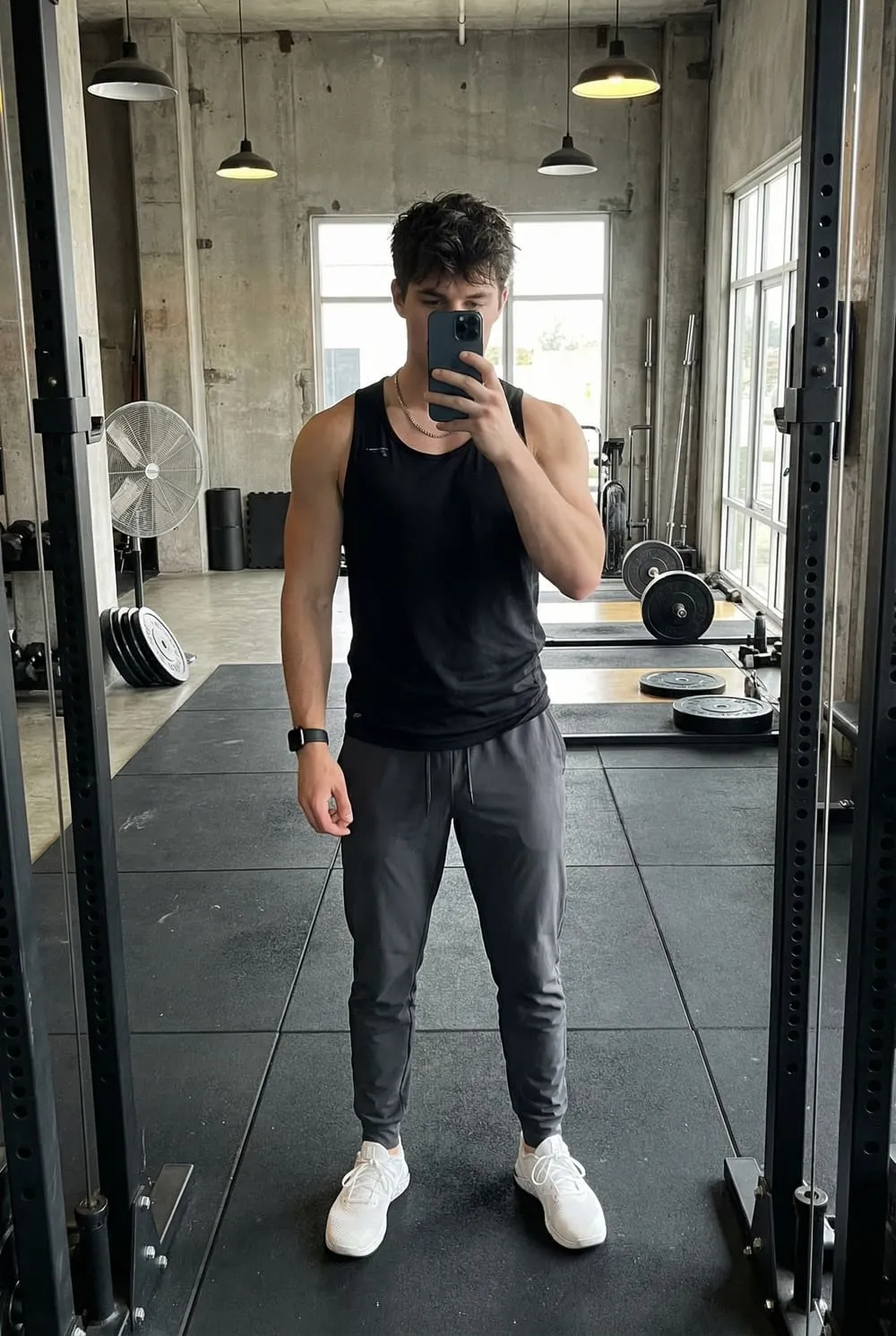 AI-generated dating profile photo example, created with TryOnWise